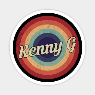 Kenny G  - Retro Circle Vintage Magnet