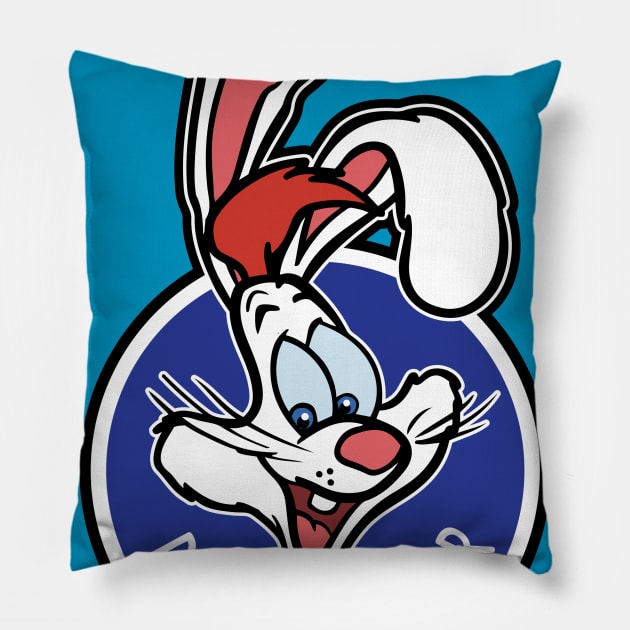 Please PASS the Rabbit. Pillow by Super20J