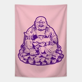 Buddhist Art Dark Purple Color Tapestry