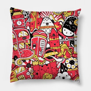 London Doodles Pillow