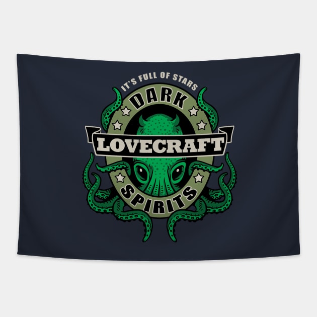 Lovecraft Dark Spirits Tapestry by rebekie.b