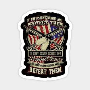 Respect for US soldiers T-Shirt military Magnet