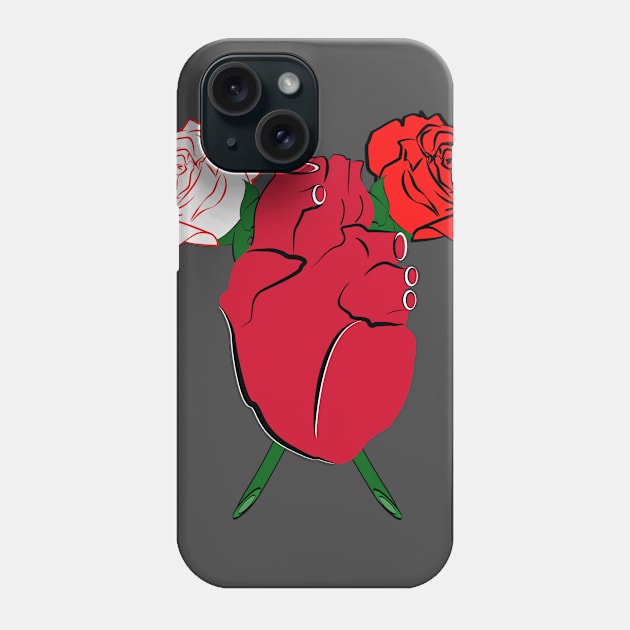 Dueling Roses Phone Case by SlyFoxin