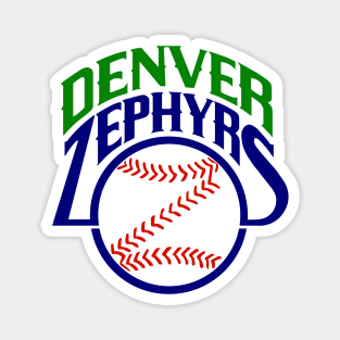 Classic Denver Zephyrs Baseball Magnet