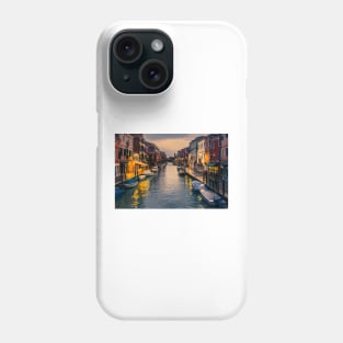 Murano Canal by night Phone Case