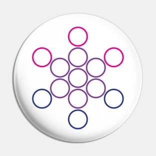 bisexual flower of life Pin