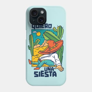 Quiero Una Siesta // Funny Sleeping Mexican Taking a Nap Phone Case