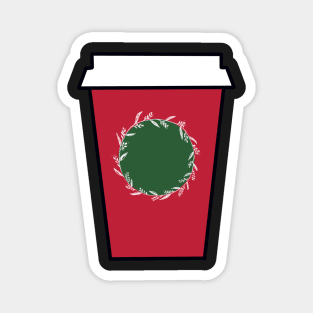 Christmas Coffee Cup Magnet