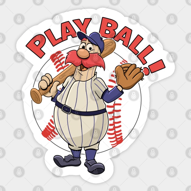 Play Ball Baseball Mascot Yankees