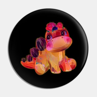 MamaSaurus cute Dinosaur mom Pin