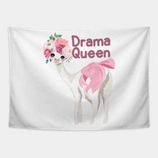 Cute Llama Lovers Design - Drama Queen Tapestry