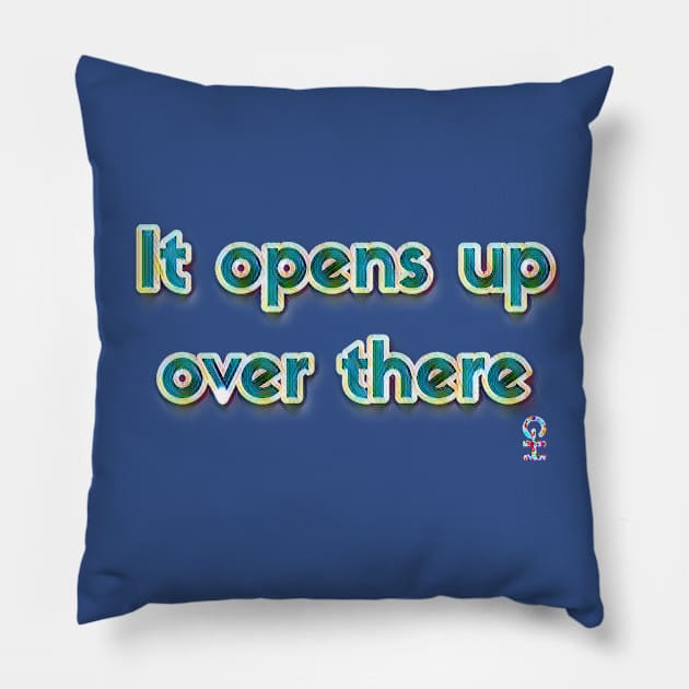 It Opens Up Over There : Hipster Golf Pillow by Kitta’s Shop