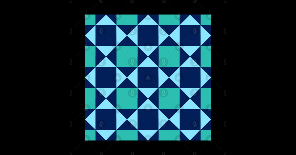 Kings Crown Patchwork Pattern - Patchwork Pattern - Sticker | TeePublic