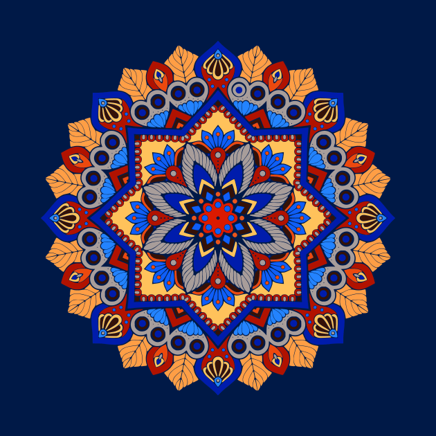 Colorful Artistic Mandala by AlondraHanley