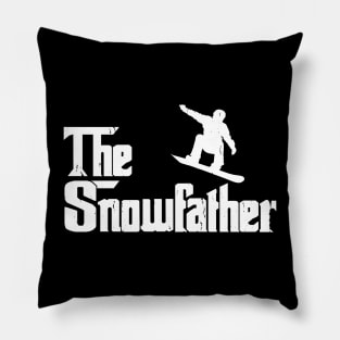 The Snowfather Funny Snowboarding Freestyle Snowboard Lover Pillow