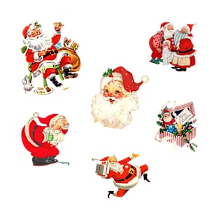 Vintage Santa Claus Stickers Pack T-Shirt