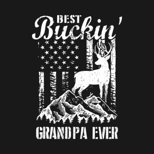 Best Buckin Grandpa Ever Shirt Deer Hunting T-Shirt
