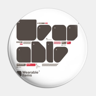 Wearable Item Number 01 Pin