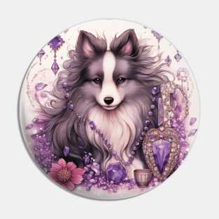 Enigmatic Sheltie Pin