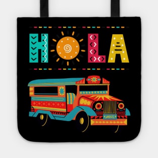 HOLA BUS MEXICO HAPPY COLOURS Tote