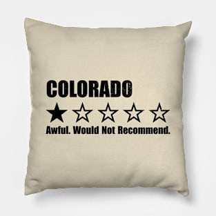 Colorado One Star Review Pillow