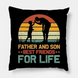 Father And Son Best Friends For Life Pillow