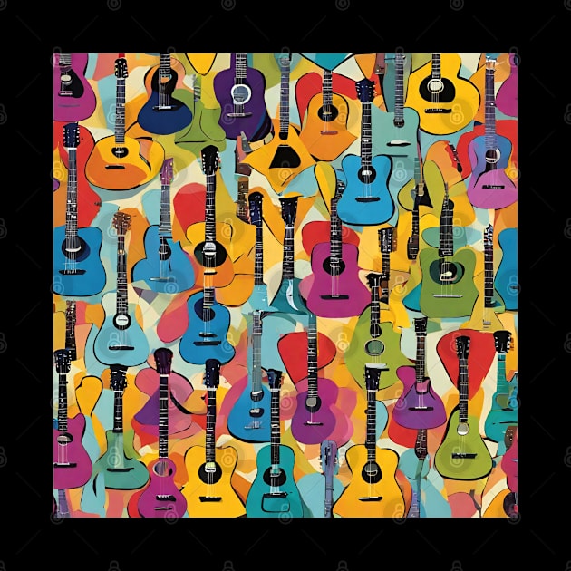 Cartoon Guitars Ensemble by Abeer Ahmad