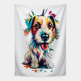 Cute Jack Russel Terrier Dog Tapestry