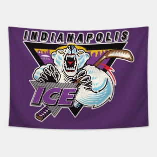 Defunct Indianapolis Ice Hockey Team Tapestry