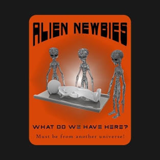 Alien Newbies - Orange and Black T-Shirt