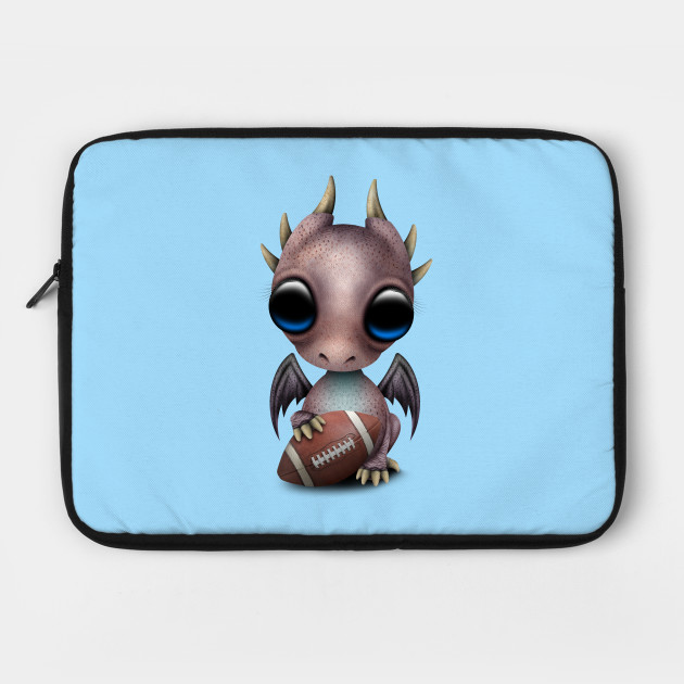 Baby Dragon Playing With Football