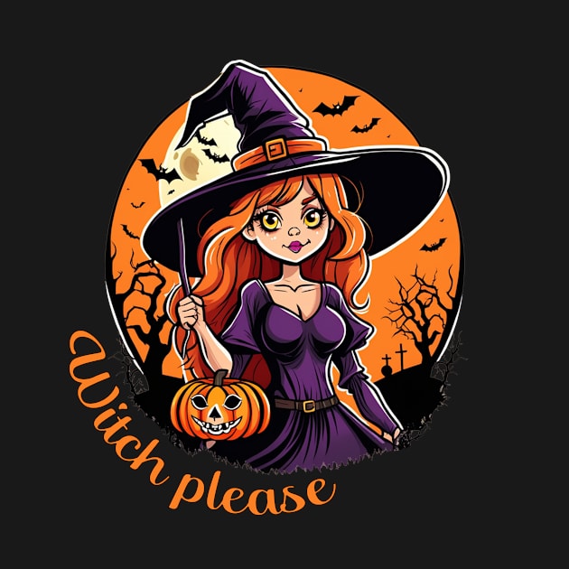 Witch please sassy halloween design by Edgi