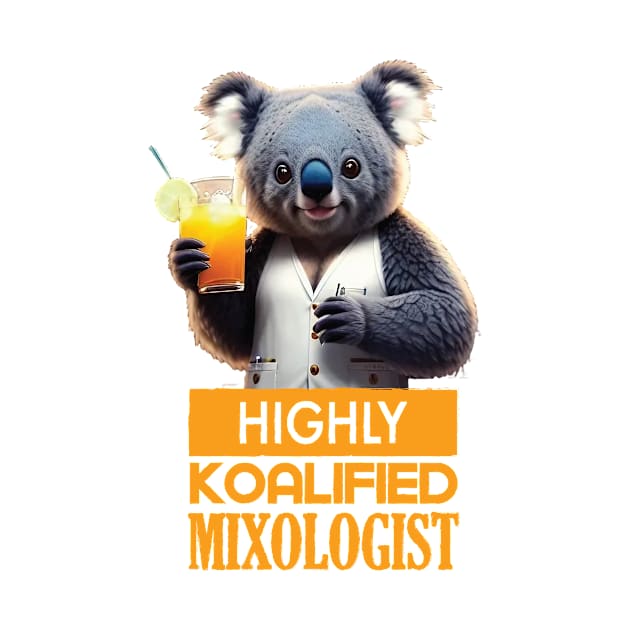 Just a Highly Koalified Mixologist Koala by Dmytro