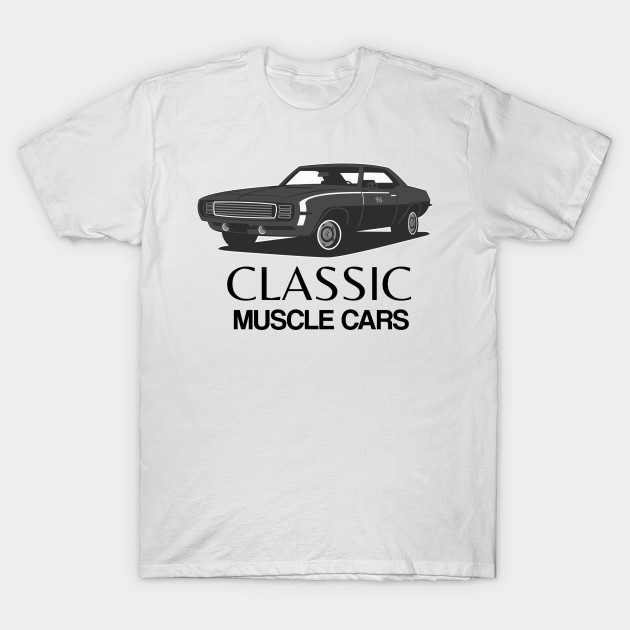 Classic Muscle Cars Black Varient Classic Muscle Cars T Shirt
