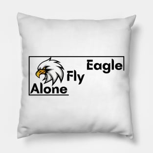 Eagle fly alone design Pillow