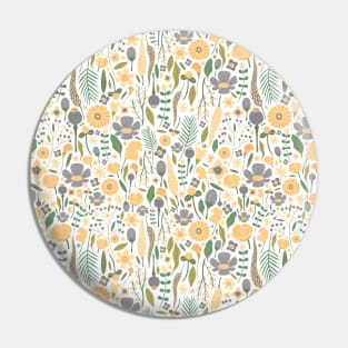 Summer floral pattern Pin