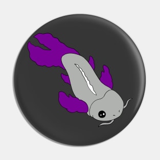 Pride Koi- Graysexual Pin