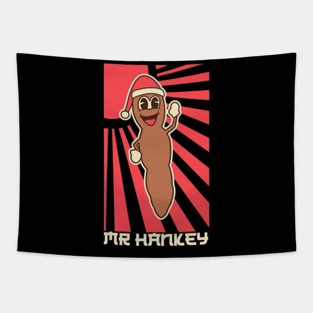 Mr Hankey The Christmas Poo Retro Japanese Tapestry by thelazyshibaai