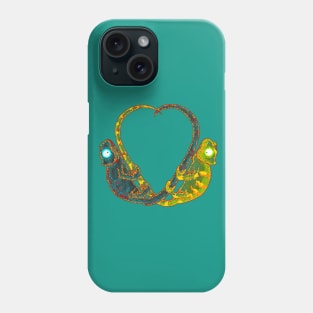 colorful reptile design Phone Case