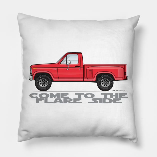 Red Flareside Pillow by JRCustoms44