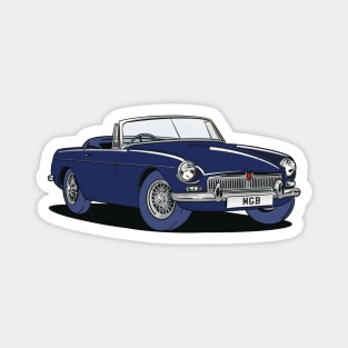 MGB Vintage Classic British Car in Blue Magnet