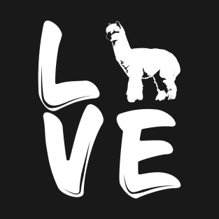 Cute Alpaca Love Llama Animal Lover T-Shirt