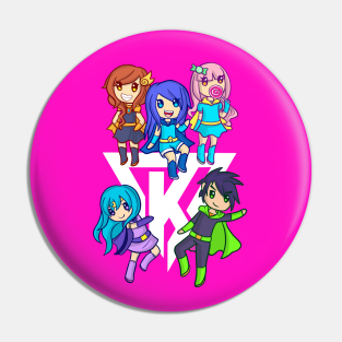 Funneh Roblox Pins And Buttons Teepublic - funneh and the krew roblox family bloxburg