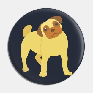 Adorable Pug Dog Pin