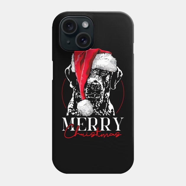 Santa Chesapeake Bay Retriever Merry Christmas dog gift Phone Case by wilsigns