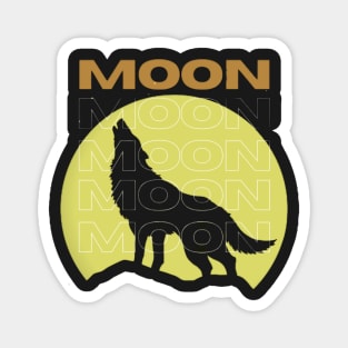 Wolf moon Magnet