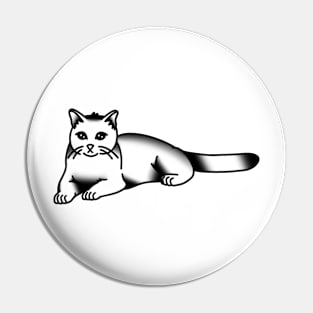 Relaxin’ Kitty Pin