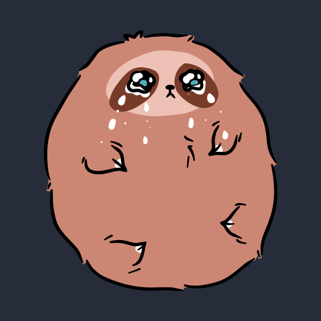 Sad Li'l Jelly Bean Sloth by saradaboru