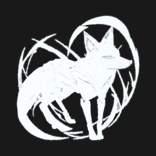 white fox minimal T-Shirt