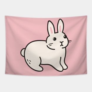 Cute Bunny Rabbit Doodle Drawing Tapestry